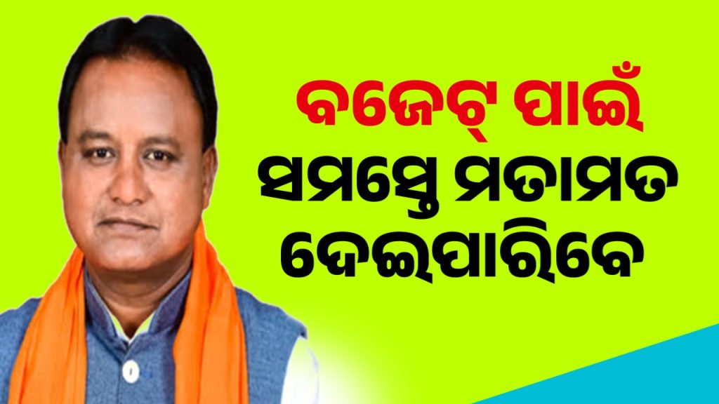ବଜେଟ୍ ପାଇଁ ସମସ୍ତେ ଜାନୁଆରି ୩୧ ତାରିଖ ପର୍ଯ୍ୟନ୍ତ ମତାମତ ଦେଇପାରିବେ:ମୁଖ୍ୟମନ୍ତ୍ରୀ