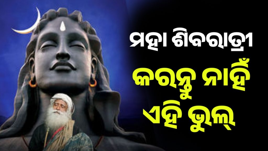 ମହା ଶିବରାତ୍ରୀରେ ଭୁଲରେ ବି କରନ୍ତୁ ନାହିଁ ଏହିସବୁ କାର୍ଯ୍ୟ