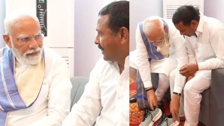 ଖାଲି ପାଦରେ ୧୪ ବର୍ଷ, ମୋଦୀ ଦେଲେ ଜୋତା ଉପହାର