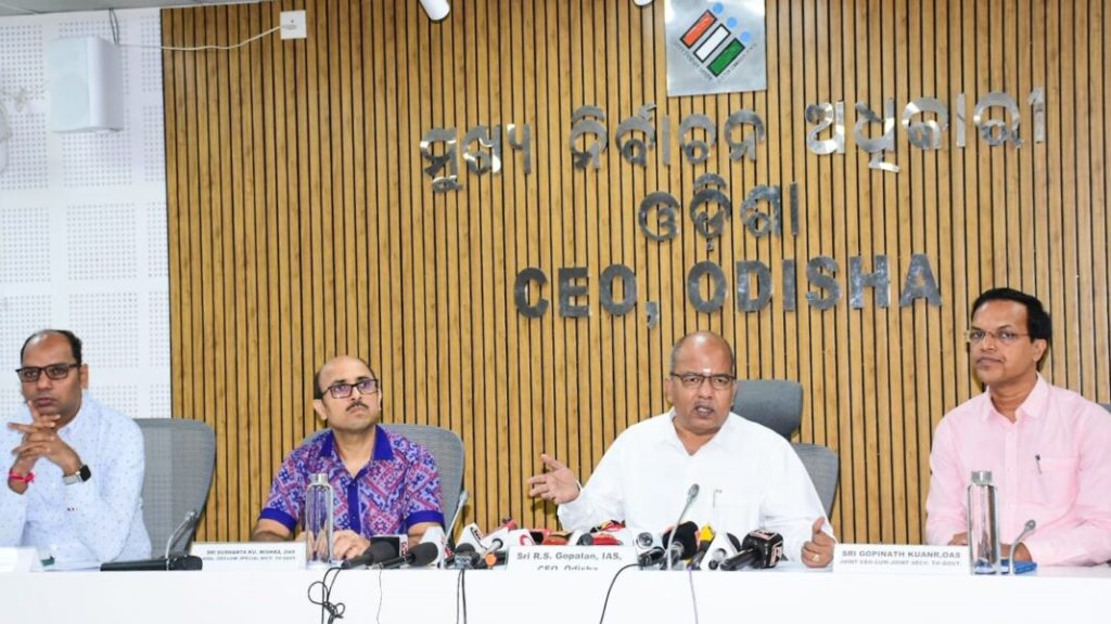 ଏସାଇଆର ପ୍ରକ୍ରିୟା ଆରମ୍ଭ ହେବା ପୂର୍ବରୁ ବଡ଼ ସୂଚନା ଦେଲେ ରାଜ୍ୟ ମୁଖ୍ୟ ନିର୍ବାଚନ ଅଧିକାରୀ